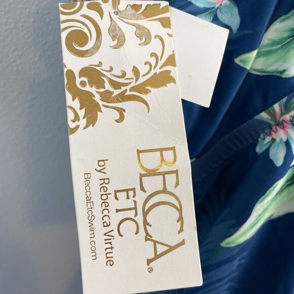 NWT Becca Tankini Floral Top Size 3X - Picture 6 of 6